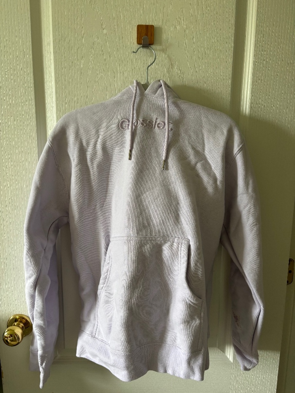 Glossier Embroidered Hoodie - Purple
